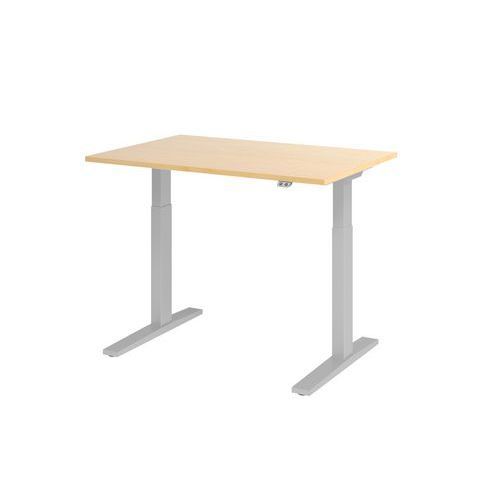 BUREAU ÉLECTRIQUE SÉRIE XMKA 120CM ÉRABLE/ALU - HAMMERBACHER