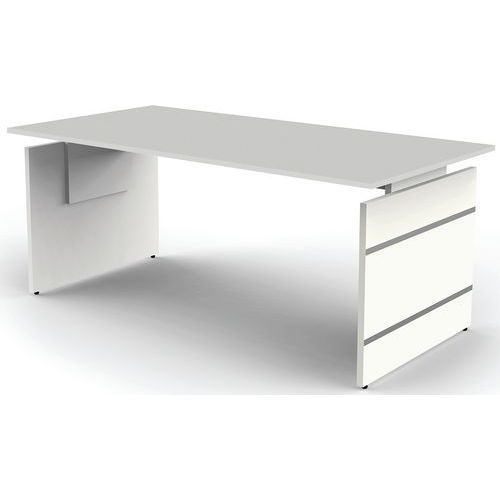 BUREAU RÉGLABLE FORM4 - L180XP80XH68-76CM GRIS-CLAIR 4666 - KERKMANN