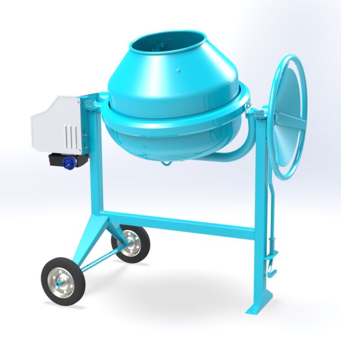 Bétonnière C 150-08 - Omaer - capacité totale cuve 135L - puissance moteur 1HP_0