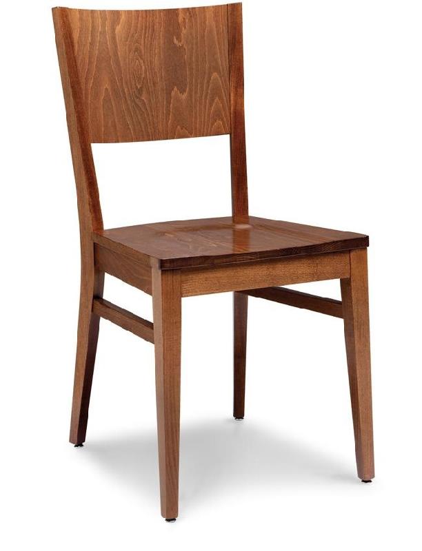 Chaise Elsa - assise et dossier en bois pour restaurant_0