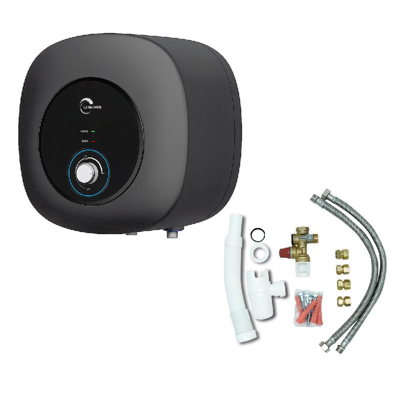 Chauffe Eau Electrique ADROS 15L Sur Evier Sannover + Kit d'Installation Complet NF - noir 3760401214501_0