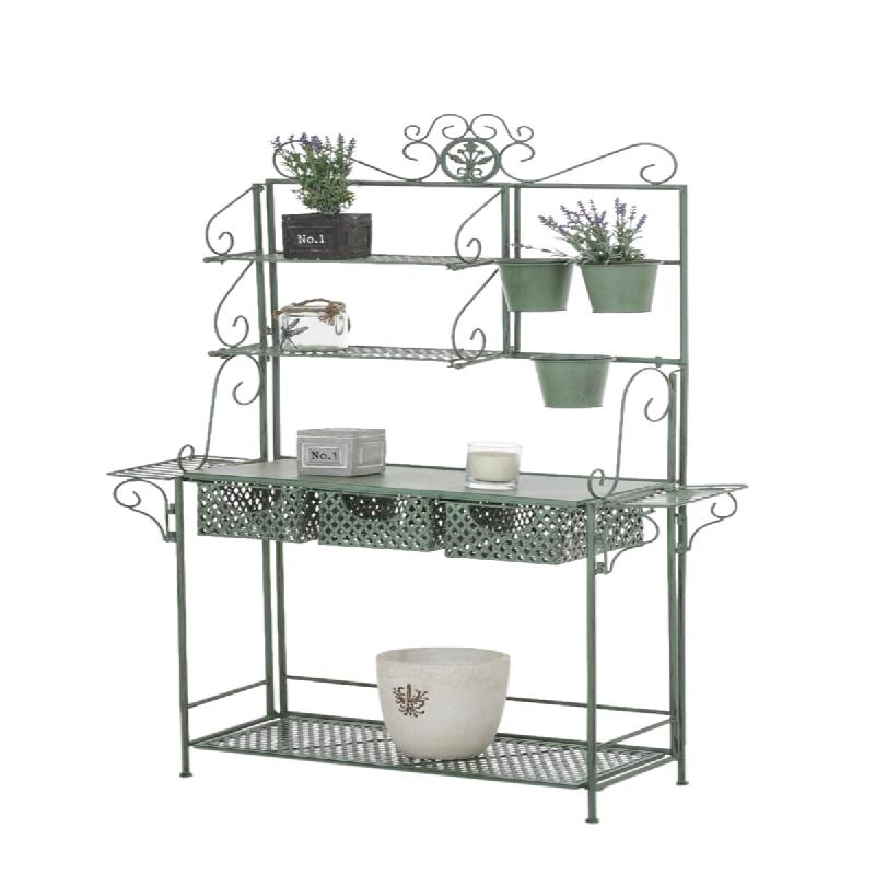 CLP Etagère à fleurs XL SHINE Vert antique - vert métal 13439692_0