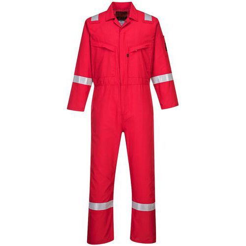 COMBINAISON RETARDANT FLAMME ARAFLAME SILVER AF73 ROUGE 38 - PORTWEST