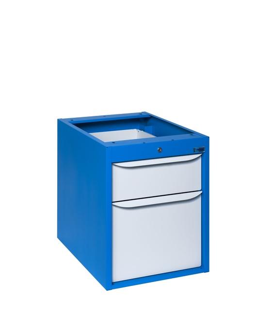 Blocs-tiroirs F1 - 1 à 5 tiroirs, acier 10/10ème, fermeture centralisée, 50 kg par tiroir_0