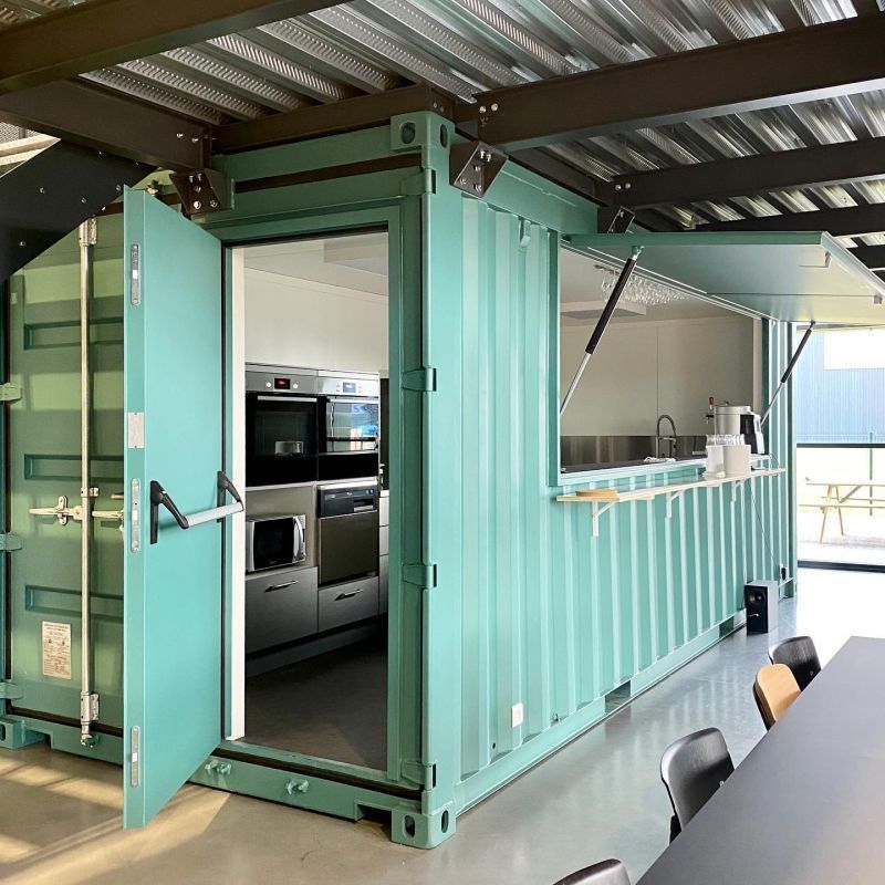 Container aménagé transformable en snack, bar, idéal pour la vente à emporter - Snack' Cube_1