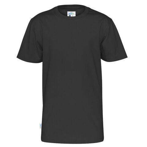 COTTOVER T-SHIRT MANCHES COURTES COL ROND ENFANT - CERTIFIÉ GOTS NOIR - TAILLE 6 ANS