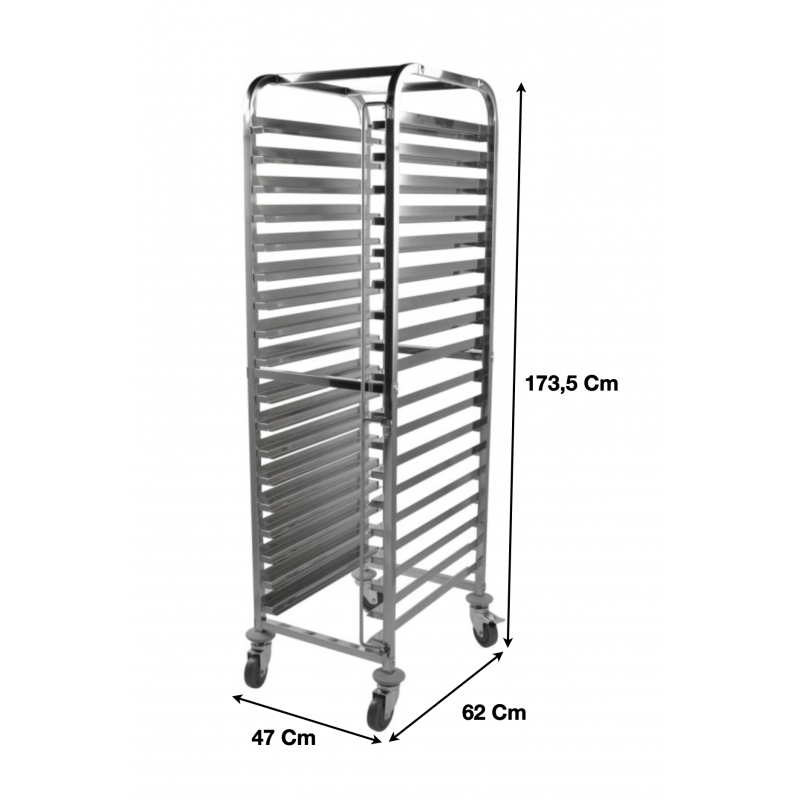 Echelle inox 18 niveaux GN1/1 600 x 400 mm - RKT18_0