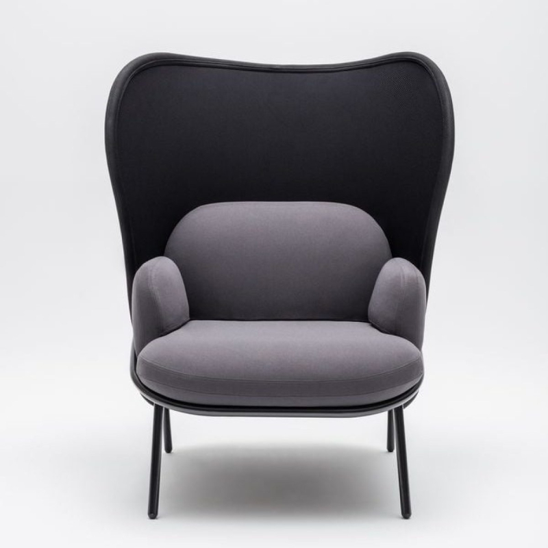 Fauteuil lounge dossier haut et large MESH - résille contemporaine et multiples coloris_0