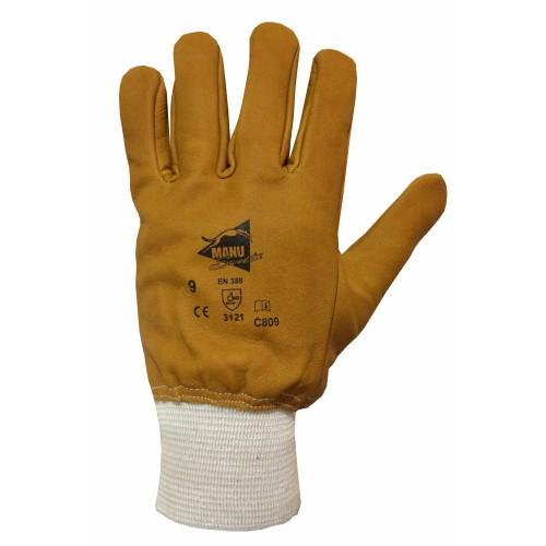GANTS ANTI-COUPURES EN CUIR HYDROFUGE - CAPTAIN KOSTO C809 - T10 X12 MANUSWEET