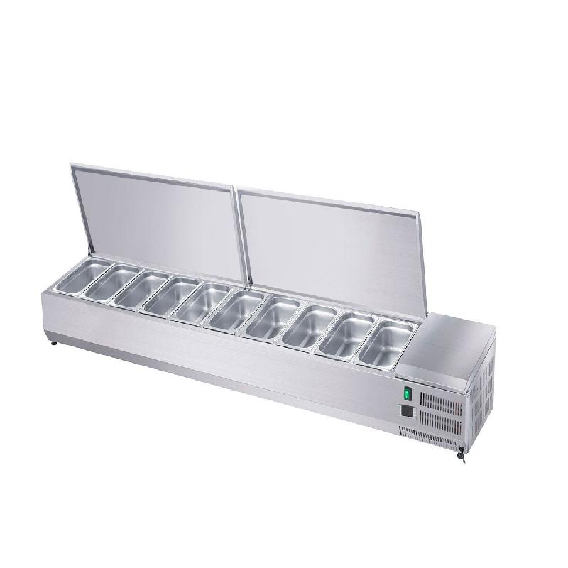 GastroHero Réfrigérateur en acier inoxydable ECO 10 x GN 1/4 - VRXH2000/330SS_0