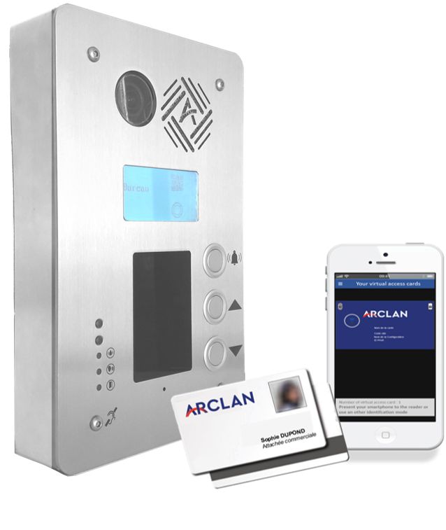 Interphone sip inox loi handicap avec lecteur rfid et bluetooth_0