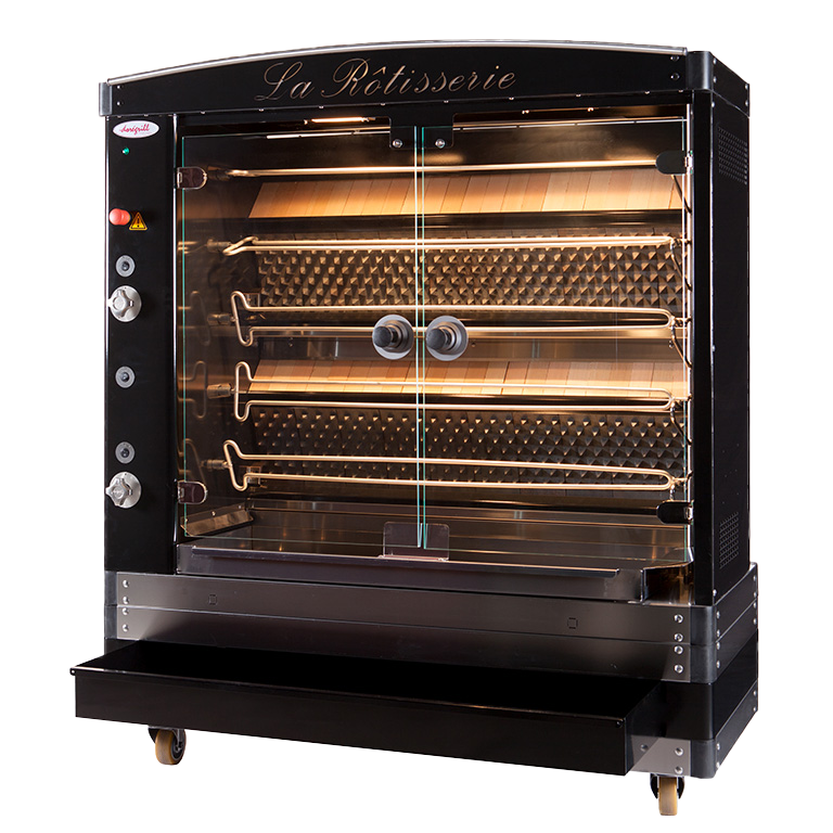 La rôtisserie traditionnelle Grandes flammes MAGFLAM 5 - Noir Doregrill_0
