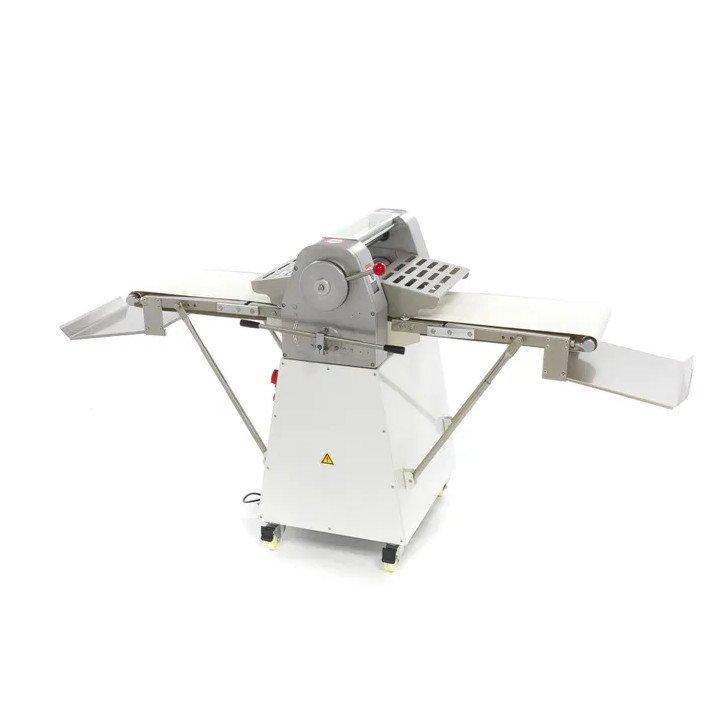 Laminoir sur socle 38 cm avec tapis roulant, pliable - épaisseur 1 à 3,5 mm_0
