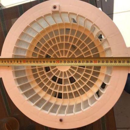 Magiline ancien - pré-filtres d'eau - safe skim' - diamètre du panier : 40cm en haut, 30cm en bas_0