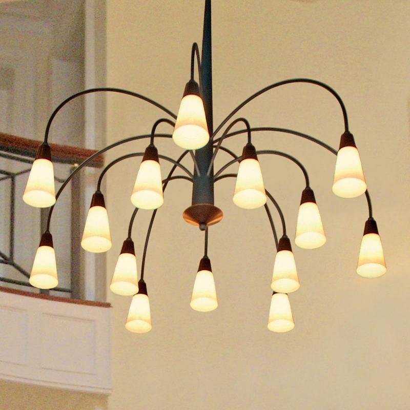 MENZEL IMPOSANTE SUSPENSION STELLA À 14 LAMPES
