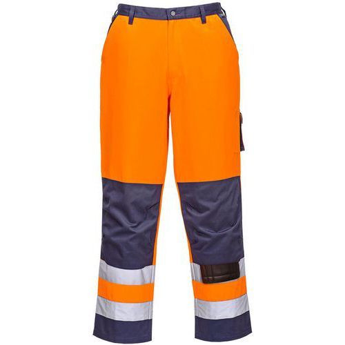 PANTALON HAUTE-VISIBILITÉ LYON TX51 BLEU/ORANGE XS - PORTWEST