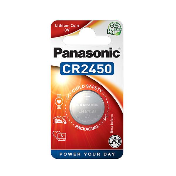 PILE BOUTON LITHIUM BLISTER CR2450 PANASONIC 3V 620MAH_0