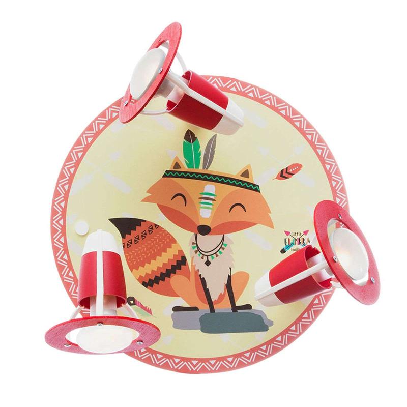 ELOBRA APPLIQUE LITTLE INDIANS RENARD FILIP JAUNE-ROUGE