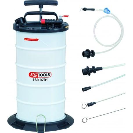 Pompe d'aspiration par vide 9,5L avec 4 sondes - KS Tools | 160.0790_0