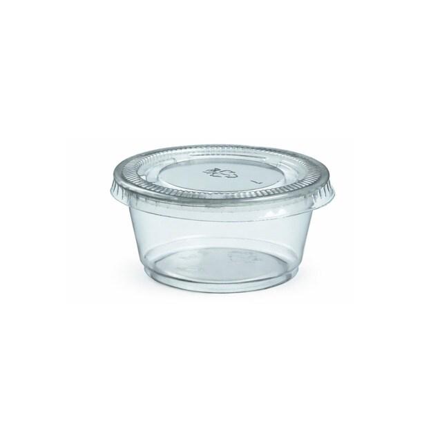 Pot à sauce en plastique transparent de 60ml par 2000 pièces JORIDEAL - transparent plastique polypropylène 3573970500506_0