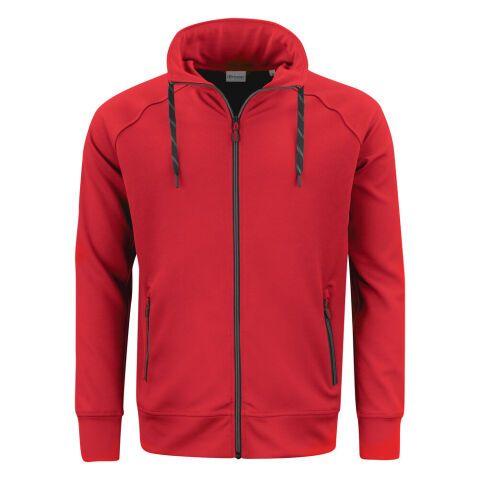 PRINTER JOG RSX SWEATSHIRT FULLZIP HEREN ROUGE - TAILLE XL