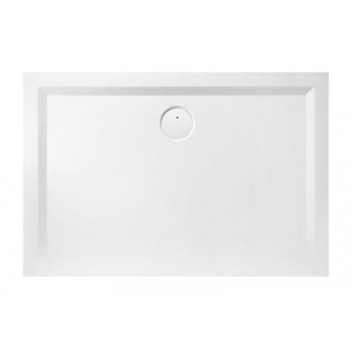 RECEVEUR DE DOUCHE - 70 X 110 CM - LISSE - BLANC - SPACE MINÉRAL LEDA