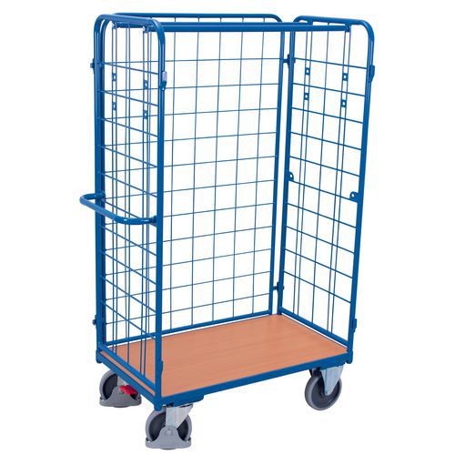 ROLL CONTENEUR AVEC BASE BOIS - 1040 X 525 MM - CAPACITÉ 400KG - VARIOFIT