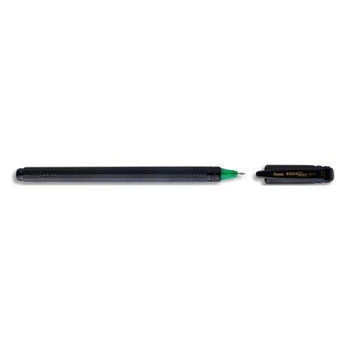 ROLLER GEL PENTEL - 0,7 MM - VERT - FABRIQUE A PARTIR DE 96% DE MATIERES RECYCLEES - RECHARGEABLE
