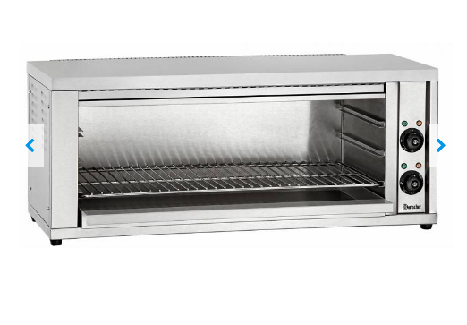 Salamandre inox - 2 zones de chauffe - 4,4kw - 910x370x385(h)mm_0