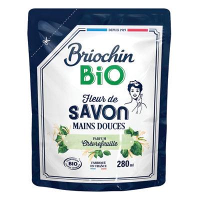 Savon mains liquide Briochin Bio chèvrefeuille, recharge 280 ml_0