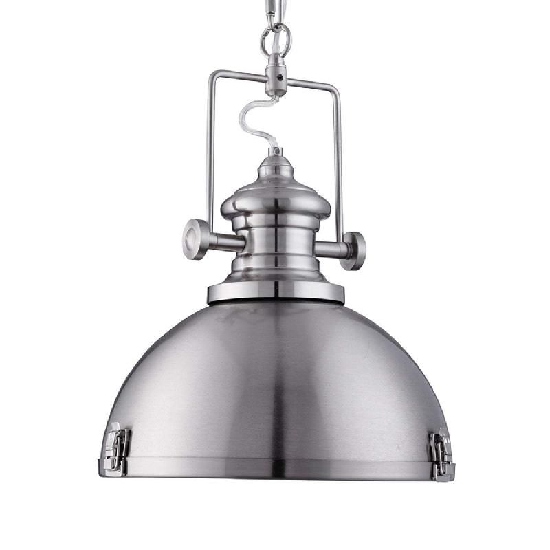 SEARCHLIGHT SUSPENSION SILVER TENDANCE INDUSTRIELLE