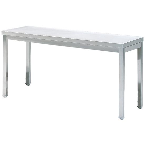 Table inox de travail sans étagère, sans dosseret, 1500x600 mm - STLT60150_0