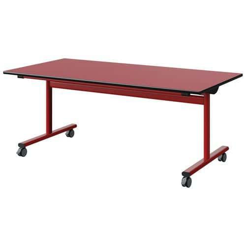 TABLE MALIBU RAB. 160X80 T4 DL ST ROUGE U321/NOIR ROUGE 3020