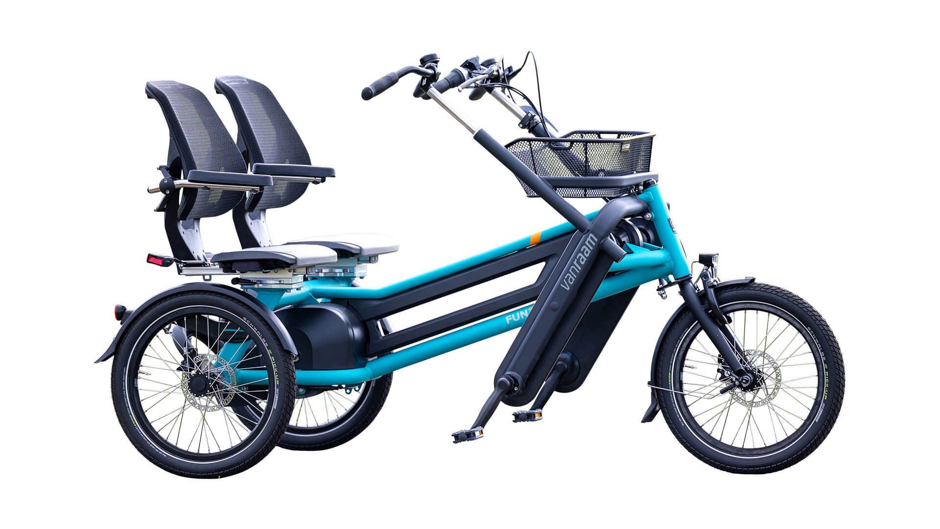 Tandem électrique côte à côte - Fun2Go - Van Raam avec sièges réglables et assistance électrique_0