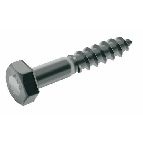 TIREFONDS BOIS INOX A2 - FILETAGE PARTIEL - 6X30 - 200 PIÈCES ACTON