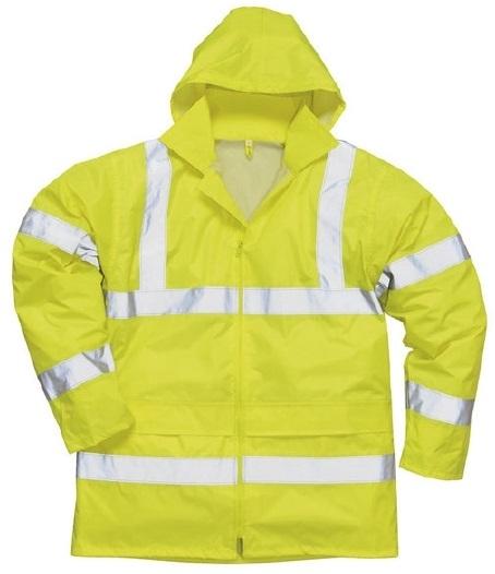 VESTE DE PLUIS HAUTE VISIBILITÉ POLYESTER JAUNE FLUO