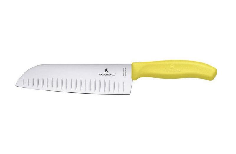VICTORINOX Couteau Santoku 17cm Jaune 6.8526.17l8b - jaune 7611160038241_0