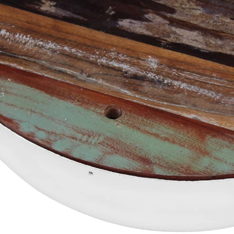 VidaXL Ensemble de 2 tables basses Forme de bol Bois de récupération Modèle Atlas Atelier - 243351XL_0