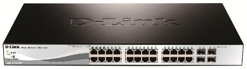 D-Link DGS-1210-28P - Commutateur réseau géré L2, 28 ports Ethernet RJ-45, PoE, 56 Gbit/s, format 1U_0
