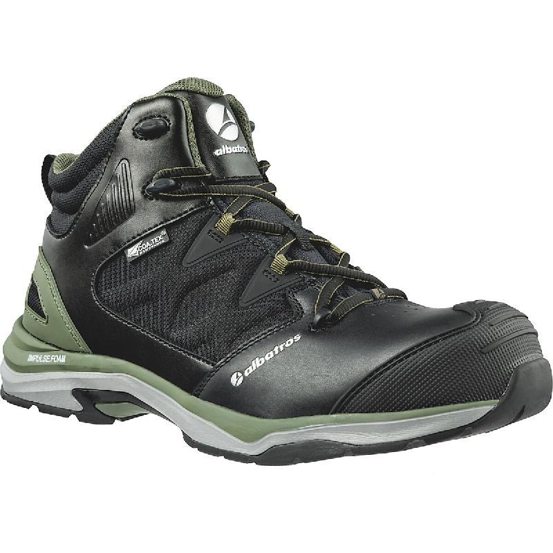 Albatros Chaussures de sécurité hautes ULTRATRAIL CTX MID S3 WR HRO SRC - noir/vert 43 - 43 multicolore multi-matériau 4051428072892_0