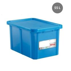 Bac HACCP rectangulaire GILAC 55 L avec couvercle - 3007949545507_0