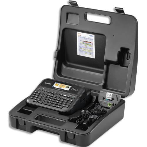 Brother étiqueteuse bureautique pro PT-D610BTVP - ruban TZe 3,5-24 mm - Bluetooth - mallette et adaptateur inclus_0