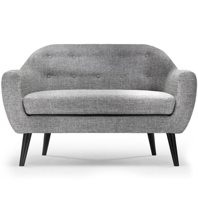 Canapé 2 places scandinave Chestwick 130 cm gris clair - Paris Prix, design nordique et contemporain_0