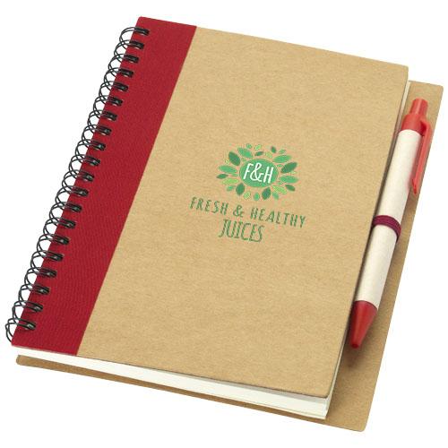 Carnet de notes recyclé avec stylo Priestly 10626800 - couverture en papier recyclé - format A6 - 60 pages à lignes_0