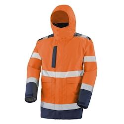 Cepovett - Parka 4 en 1 MATRA HV Orange / Bleu Marine Taille L - L orange 3603624443467_0