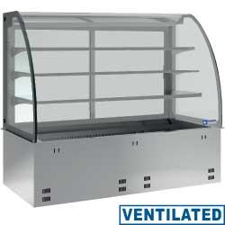 Élément cuve et vitrine réfrigérée ventilée - 3 niveaux fermés - 4x GN 1/1 (sans unité hermétique) - DPA/RVF315-S_0