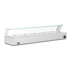 Helloshop26 - Bain-marie chauffe-plat bain-marie vitrine bain-marie professionnelle 2 000 watts 5 x GN 1/2 robinet de vidange  14_0004224 - 3000195211_0