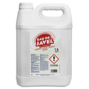 Bidon de 5 litres d'eau de javel - désinfecte, détache, blanchit et désodorise - économique et fabriqué en France_0