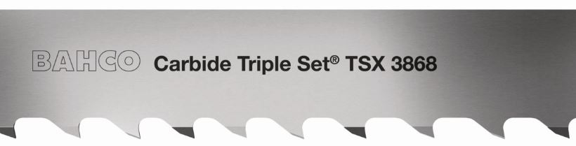 Lame de scie à ruban en carbure pour la découpe de métaux Triple Set®, pour matériaux abrasifs et difficiles à travailler, denture TSX 3/4 dents au pouce 0,9 mm x 27 mm - 3868-27-0.9-TSX-3/4_0