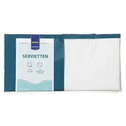 METRO PROFESSIONAL Serviettes en papier, 24 x 24 cm, 1/4 pliage, 3 plis, blanc, 250 pièces - blanc papier 4337182022053_0